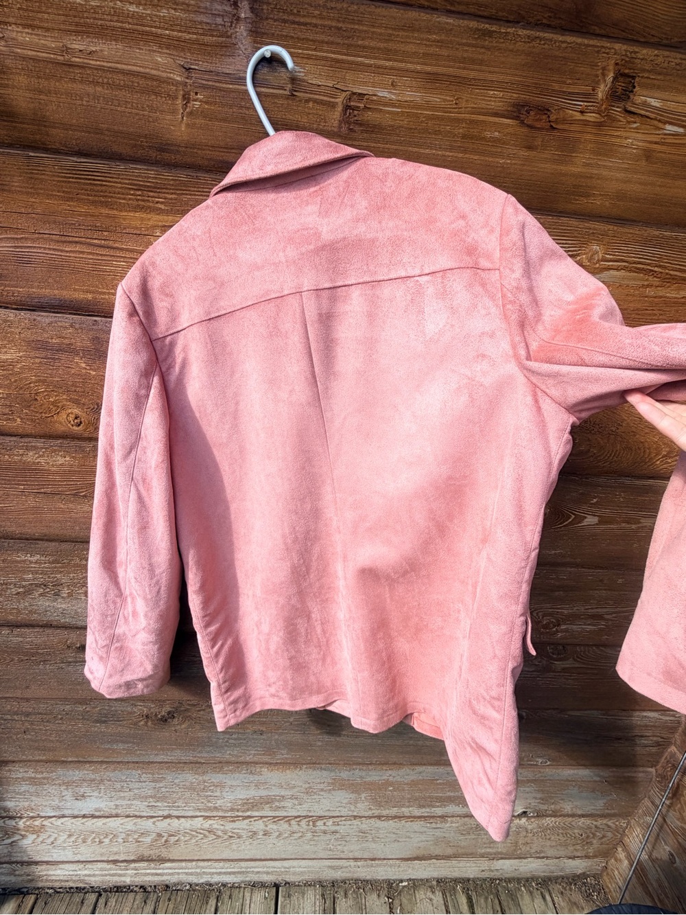 JustFab Coral Plush Open-Front Jacket - Picture 8 of 8